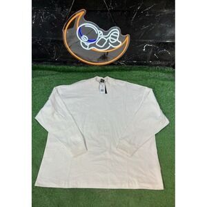 NWT‎ Adidas One BB Off-White Basketball Long Sleeve Tshirt Men's Size XL IA3424